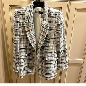 Zara tweed jacket xs